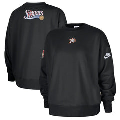 Philadelphia 76ers Women's Classic Edition Hardwood Classics Premium Phoenix Fleece Sweatshirt - Black cheap