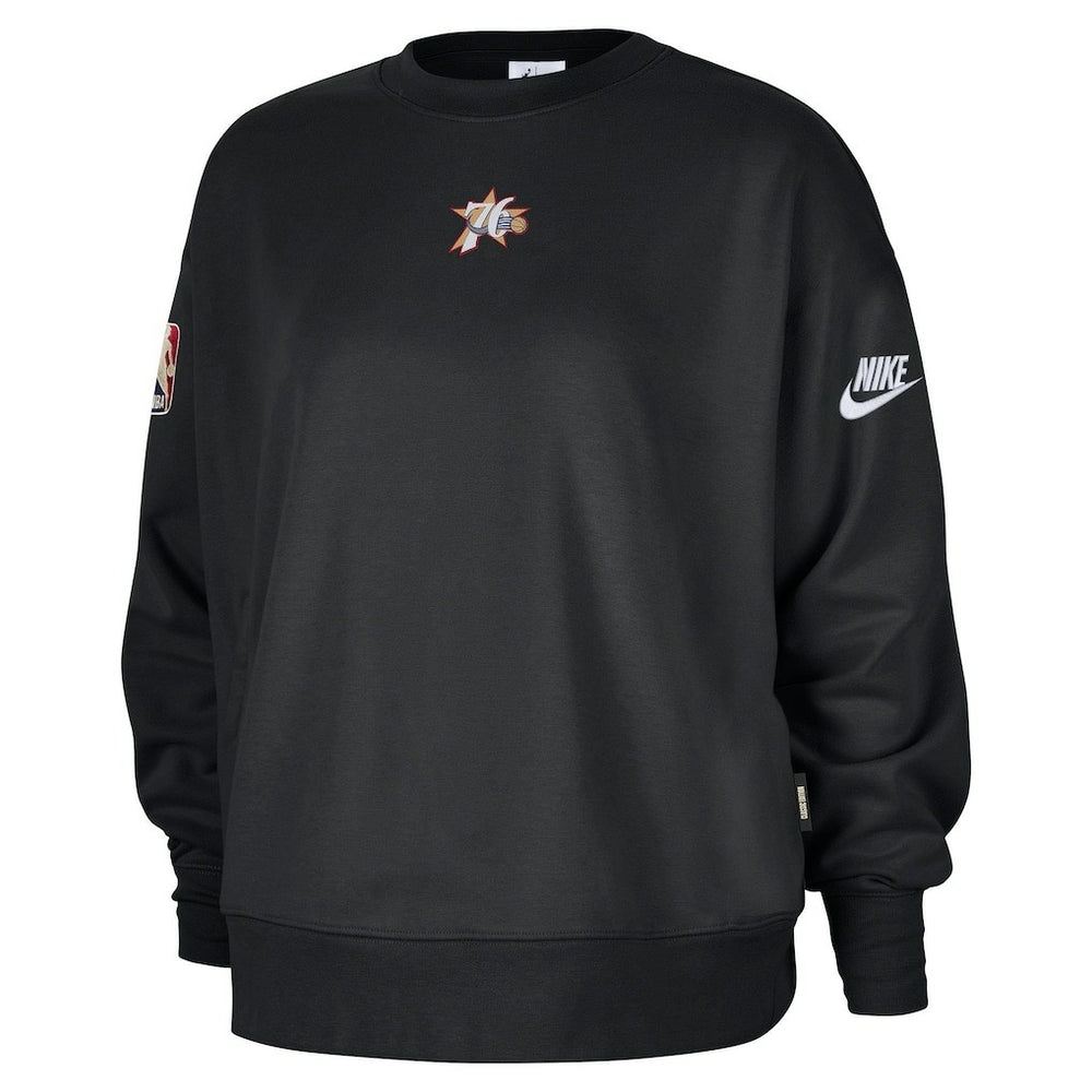 Philadelphia 76ers Women's Classic Edition Hardwood Classics Premium Phoenix Fleece Sweatshirt - Black cheap