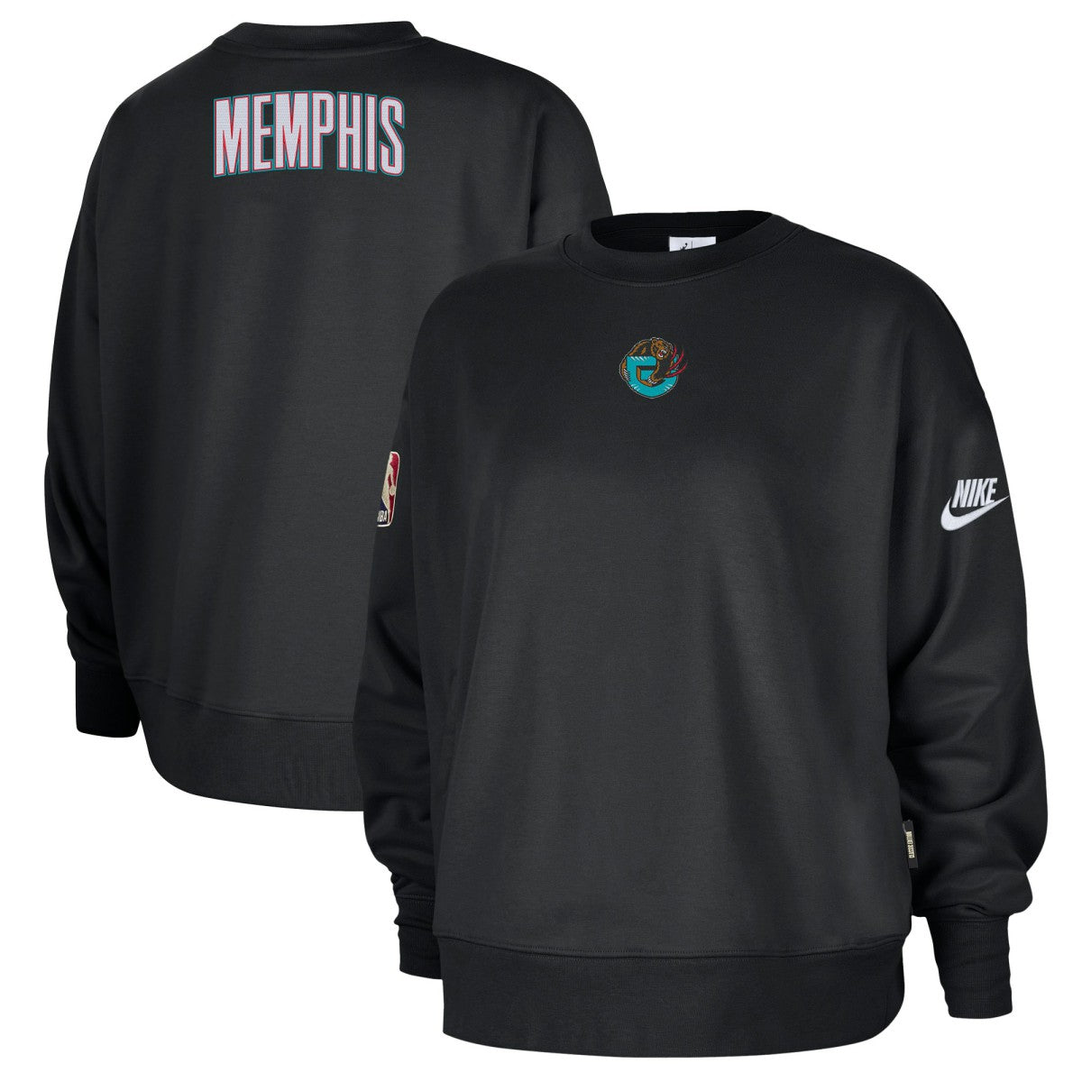 Memphis Grizzlies Women's Classic Edition Hardwood Classics Premium Phoenix Fleece Sweatshirt - Black cheap