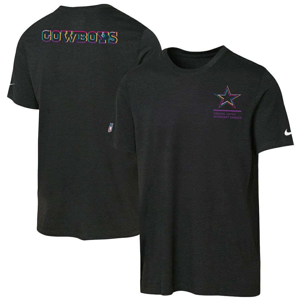 Dallas Cowboys Youth 2025 NFL Crucial Catch Tri-Blend Dri-FIT T-Shirt - Black discount