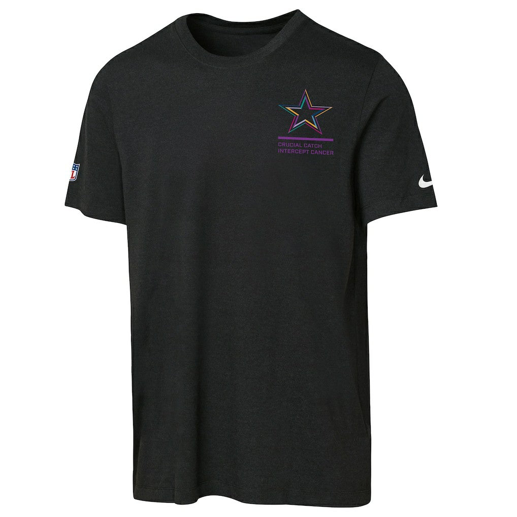 Dallas Cowboys Youth 2025 NFL Crucial Catch Tri-Blend Dri-FIT T-Shirt - Black discount