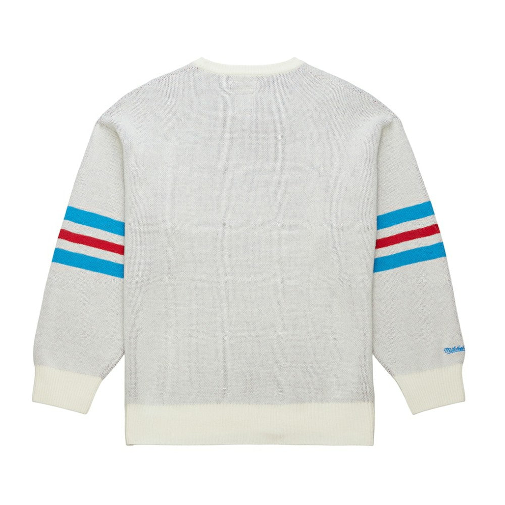 New York Rangers Mitchell & Ness Centennial Retro Logo Sweater - Cream