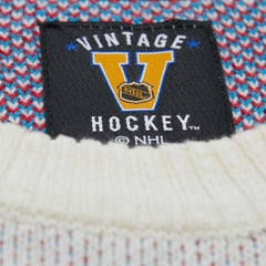 New York Rangers Mitchell & Ness Centennial Retro Logo Sweater - Cream