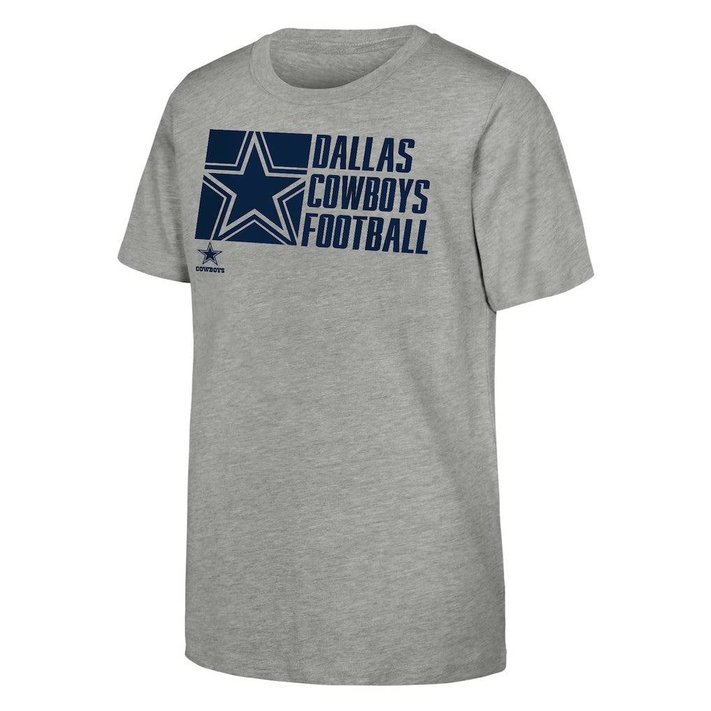 Dallas Cowboys Outerstuff Youth Post Game T-Shirt - Heather Gray on sale