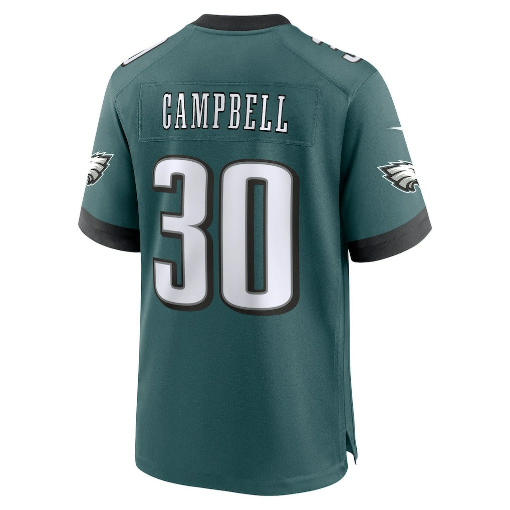 Jihaad Campbell Philadelphia Eagles 2025 NFL Draft First Round Pick Game Jersey - Green discount