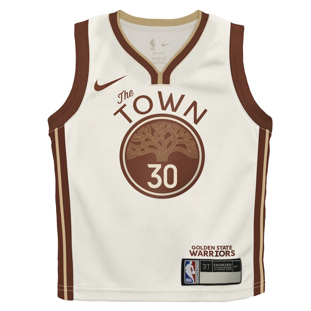 Stephen Curry Golden State Warriors Preschool 2025/26 City Edition Swingman Jersey sale - Tan for sale