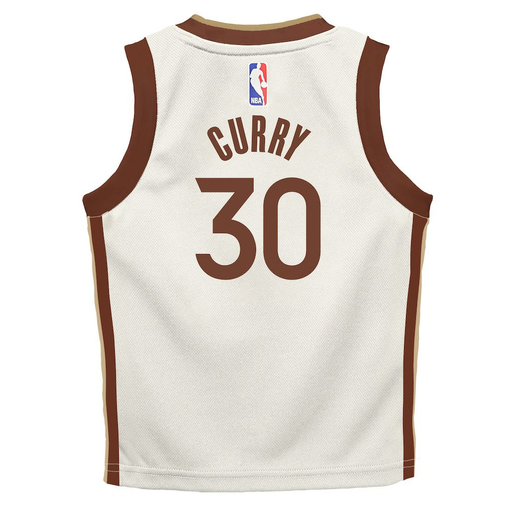 Stephen Curry Golden State Warriors Preschool 2025/26 City Edition Swingman Jersey sale - Tan for sale