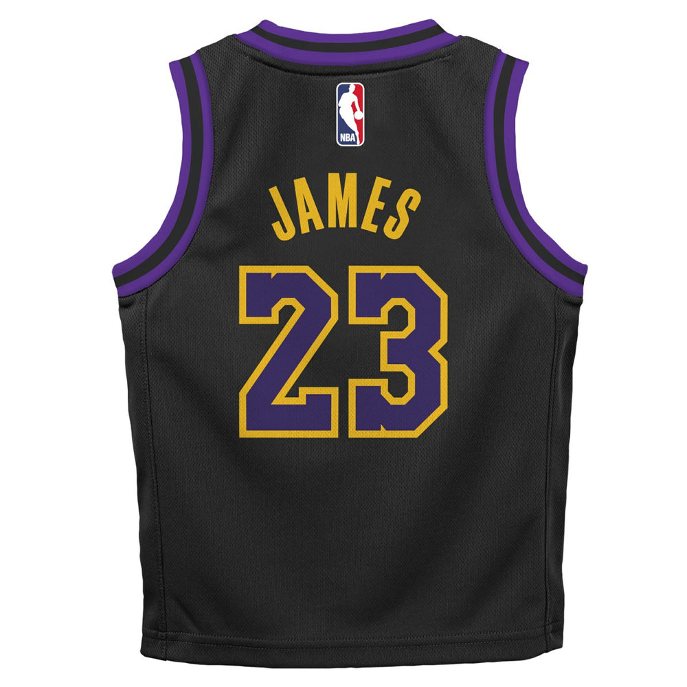 LeBron James Los Angeles Lakers Preschool 2025/26 City Edition Swingman Jersey - Black shop