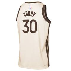 Stephen Curry Golden State Warriors Youth 2025/26 City Edition Swingman Jersey sale - Tan sale