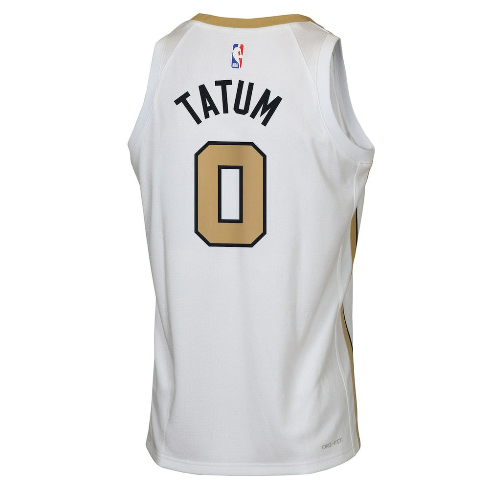 Jayson Tatum Boston Celtics Youth 2025/26 City Edition Swingman Jersey - White discount