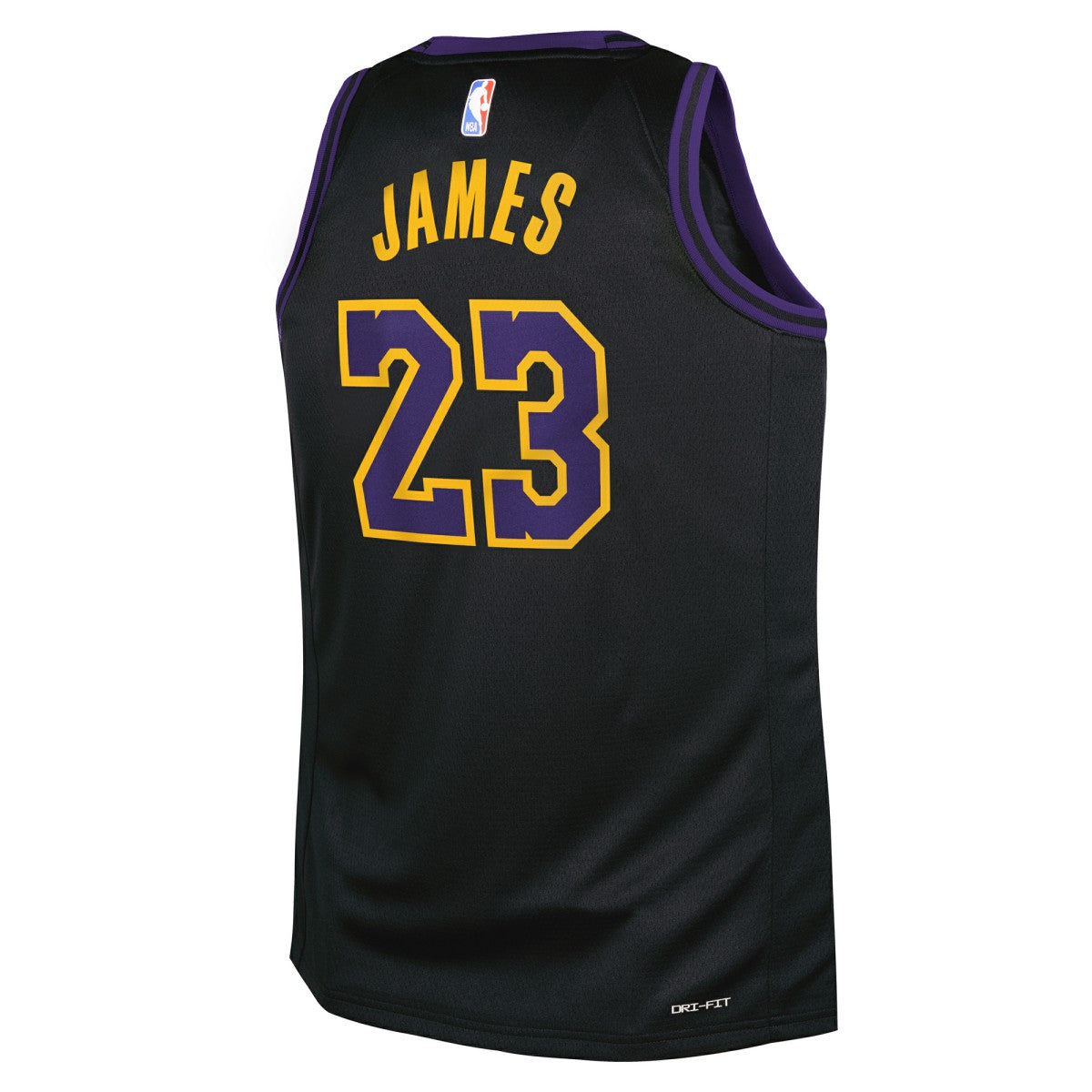 LeBron James Los Angeles Lakers Youth 2025/26 City Edition Swingman Jersey - Black on sale