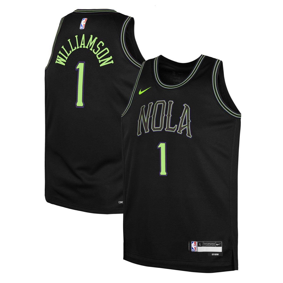 Zion Williamson New Orleans Pelicans Youth 2025/26 City Edition Swingman Jersey - Black sale