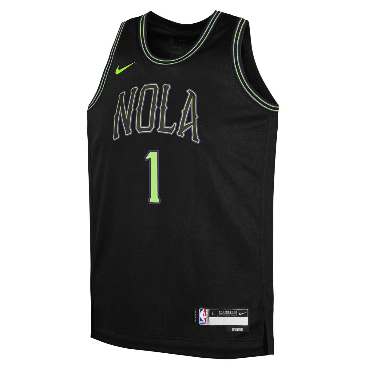 Zion Williamson New Orleans Pelicans Youth 2025/26 City Edition Swingman Jersey - Black sale