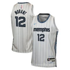 Ja Morant Memphis Grizzlies Youth 2025/26 City Edition Swingman Jersey - White outlet
