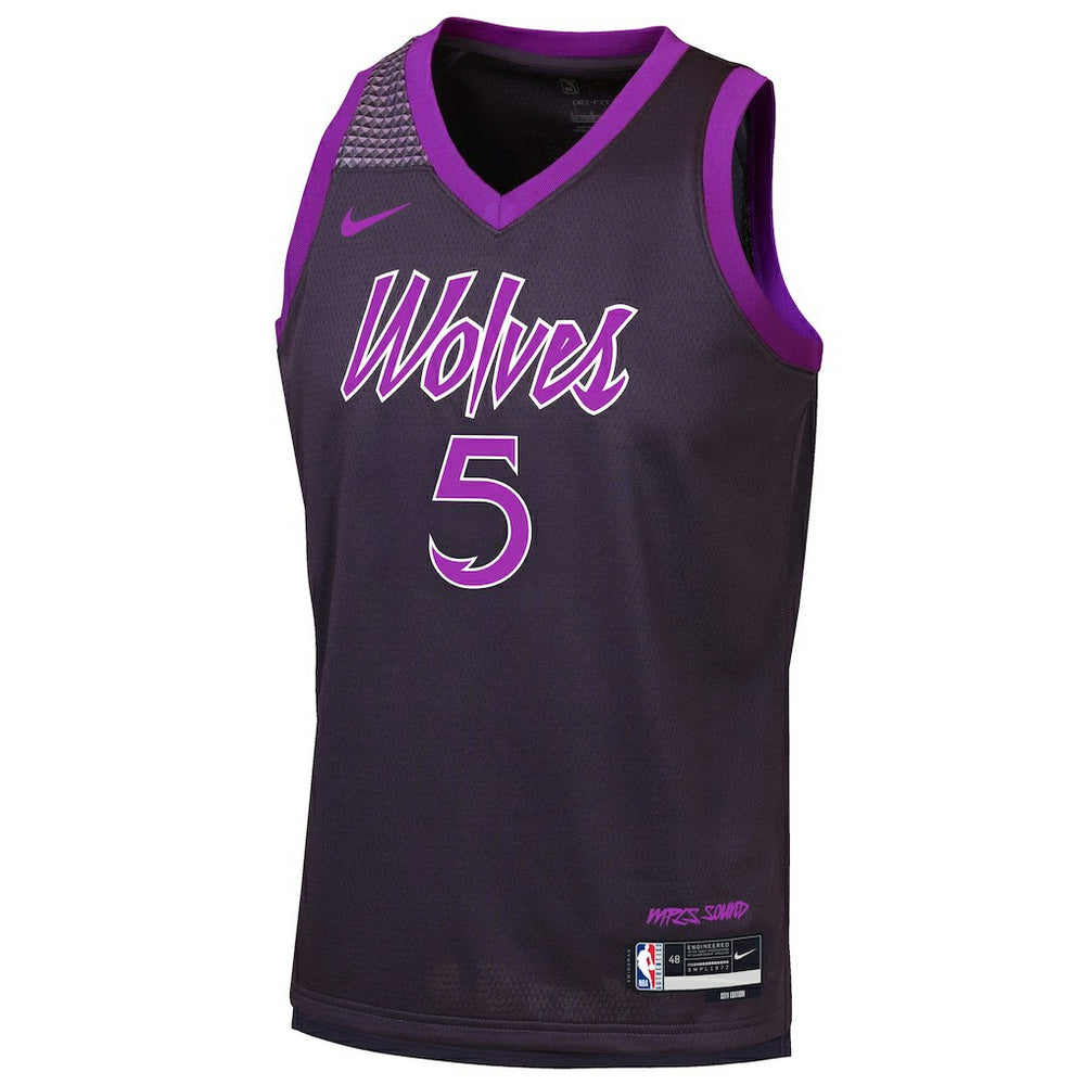 Anthony Edwards Minnesota Timberwolves Youth 2025/26 City Edition Swingman Jersey - Purple shop