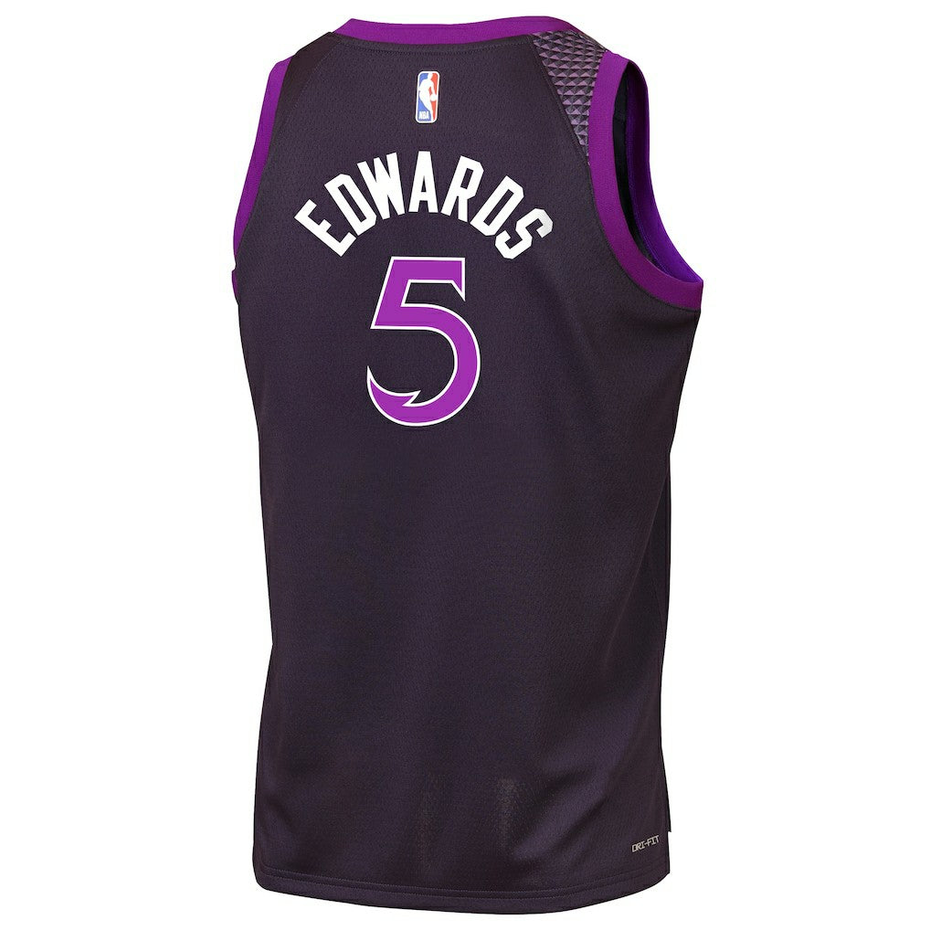 Anthony Edwards Minnesota Timberwolves Youth 2025/26 City Edition Swingman Jersey - Purple shop