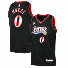 Tyrese Maxey Philadelphia 76ers Youth Swingman Jersey - Classic Edition - Black sale