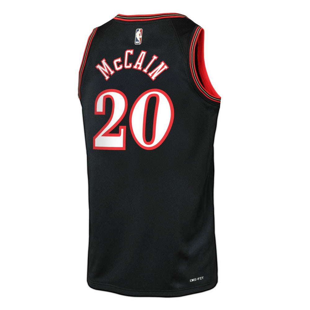 Jared McCain Philadelphia 76ers Youth Swingman Jersey - Classic Edition - Black cheap