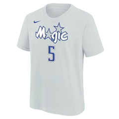 Paolo Banchero Orlando Magic Youth 2025/26 City Edition Name & Number T-Shirt - Silver cheap