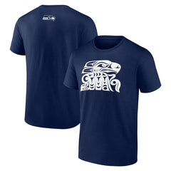 Seattle Seahawks Muckleshoot Tribe T-Shirt - College Navy outlet