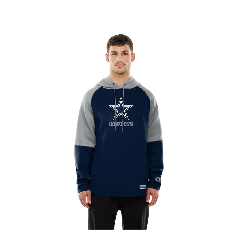 Dallas Cowboys New Era Combine Authentic Color Block Raglan Pullover Hoodie - Navy cheap