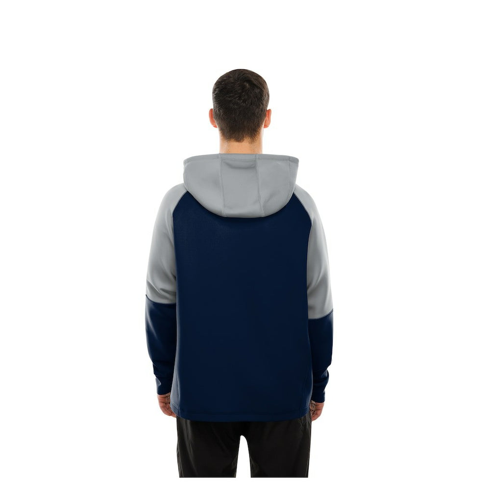Dallas Cowboys New Era Combine Authentic Color Block Raglan Pullover Hoodie - Navy cheap