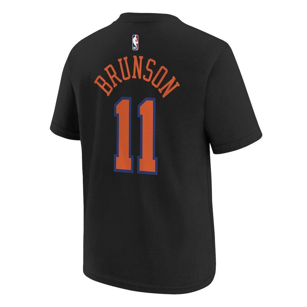 Jalen Brunson New York Knicks Jordan Brand Youth Statement Edition Name & Number T-Shirt - Black online