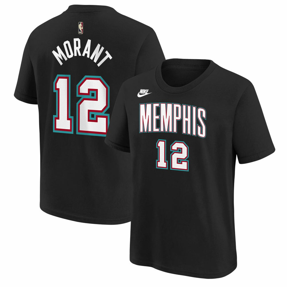 Ja Morant Memphis Grizzlies Youth Name & Number T-Shirt - Classic Edition - Black sale