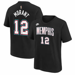 Ja Morant Memphis Grizzlies Youth Name & Number T-Shirt - Classic Edition - Black sale