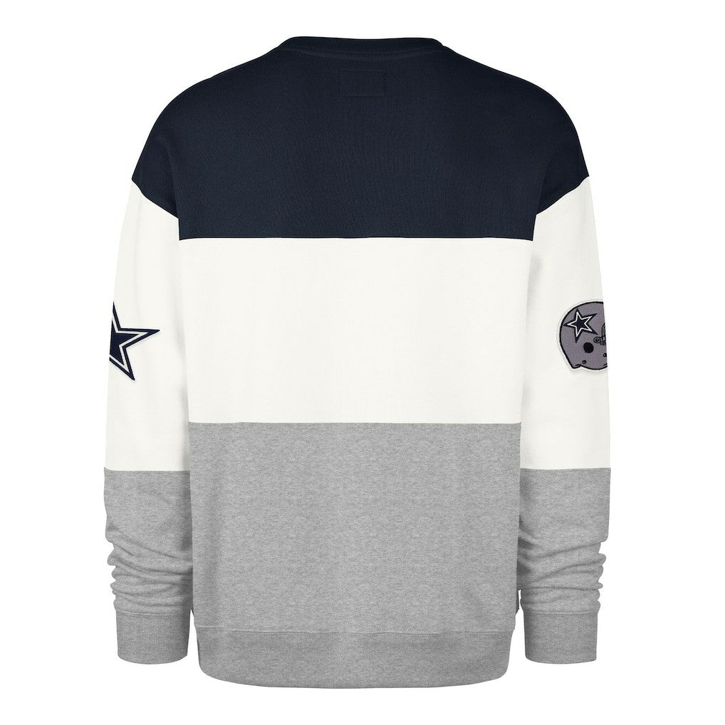 Dallas Cowboys '47 Breeze Maximalist Sweatshirt - Navy/Gray discount