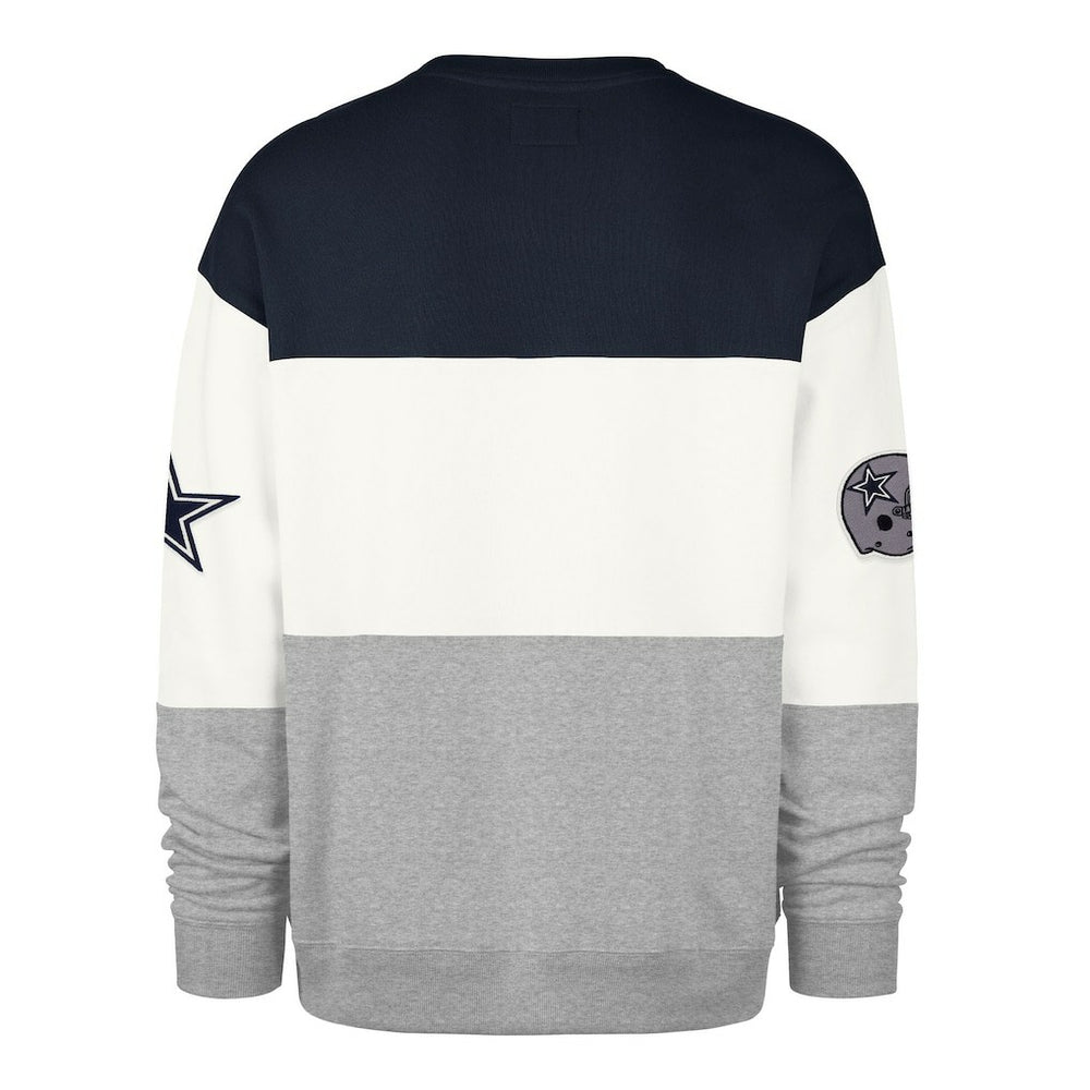 Dallas Cowboys '47 Breeze Maximalist Sweatshirt - Navy/Gray discount