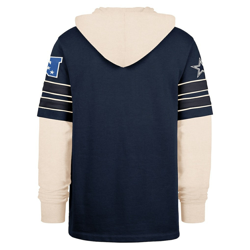 Dallas Cowboys '47 Split Zone Cornerback Duo Hoodie - Navy outlet