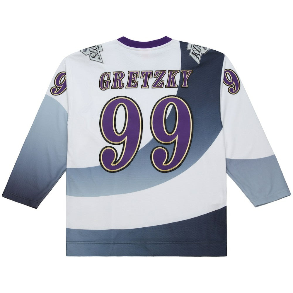 Wayne Gretzky Los Angeles Kings Mitchell & Ness Big & Tall 1995-96 Blue Line 2.0 Jersey - White Jerseys