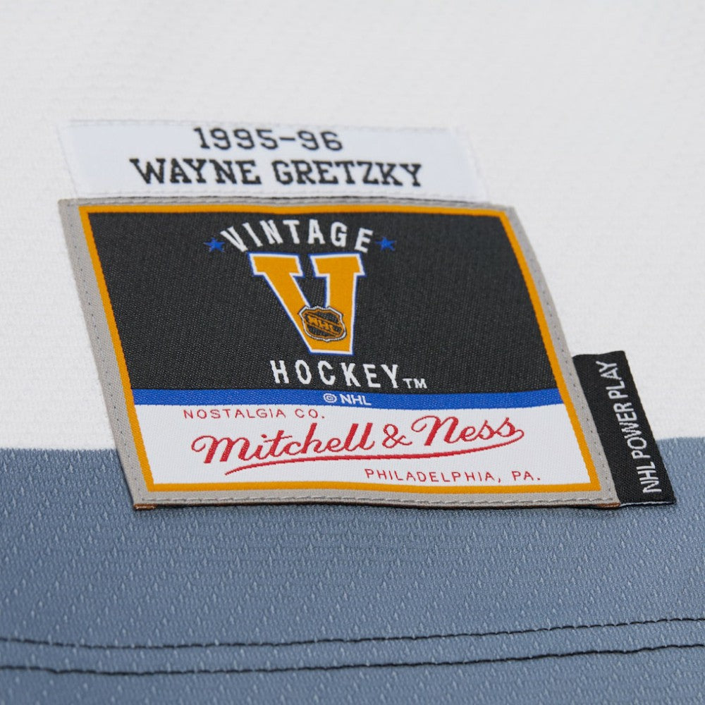 Wayne Gretzky Los Angeles Kings Mitchell & Ness Big & Tall 1995-96 Blue Line 2.0 Jersey - White Jerseys