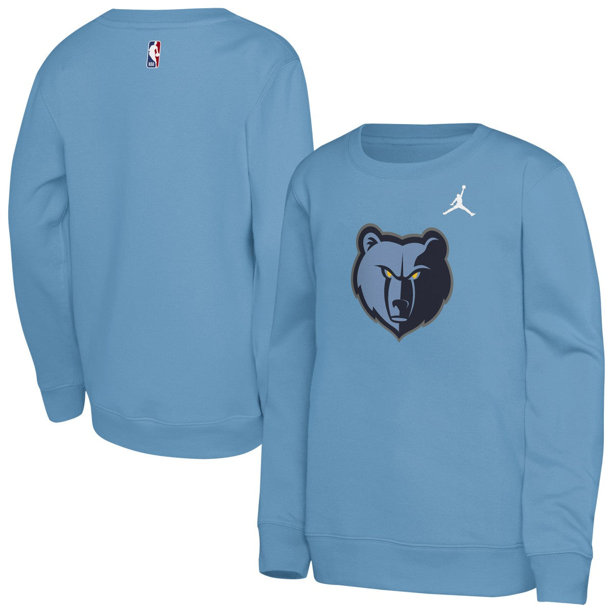 Memphis Grizzlies Jordan Brand Youth Courtside Statement Edition Sweatshirt - Light Blue shop