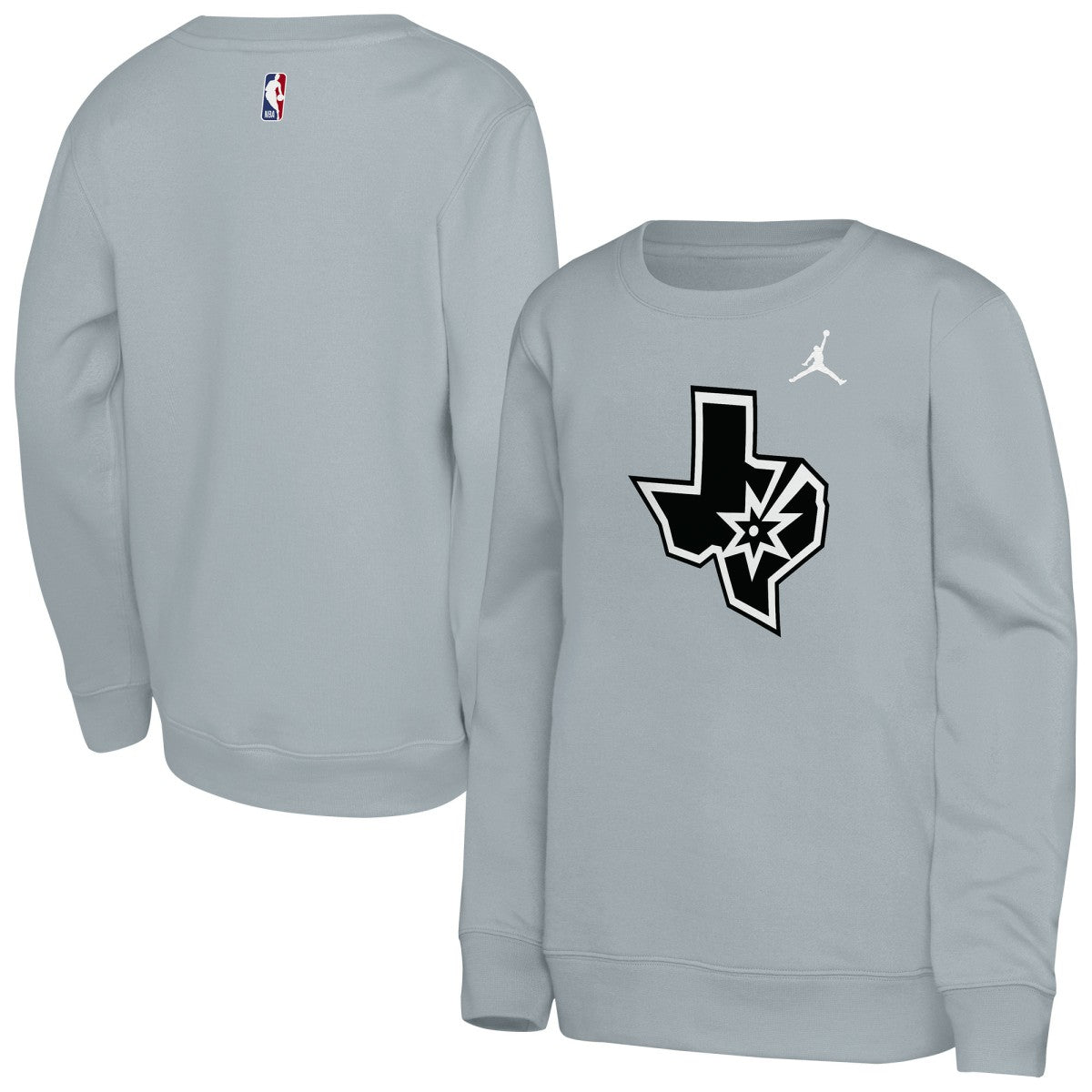 San Antonio Spurs Jordan Brand Youth Courtside Statement Edition Sweatshirt - Silver outlet
