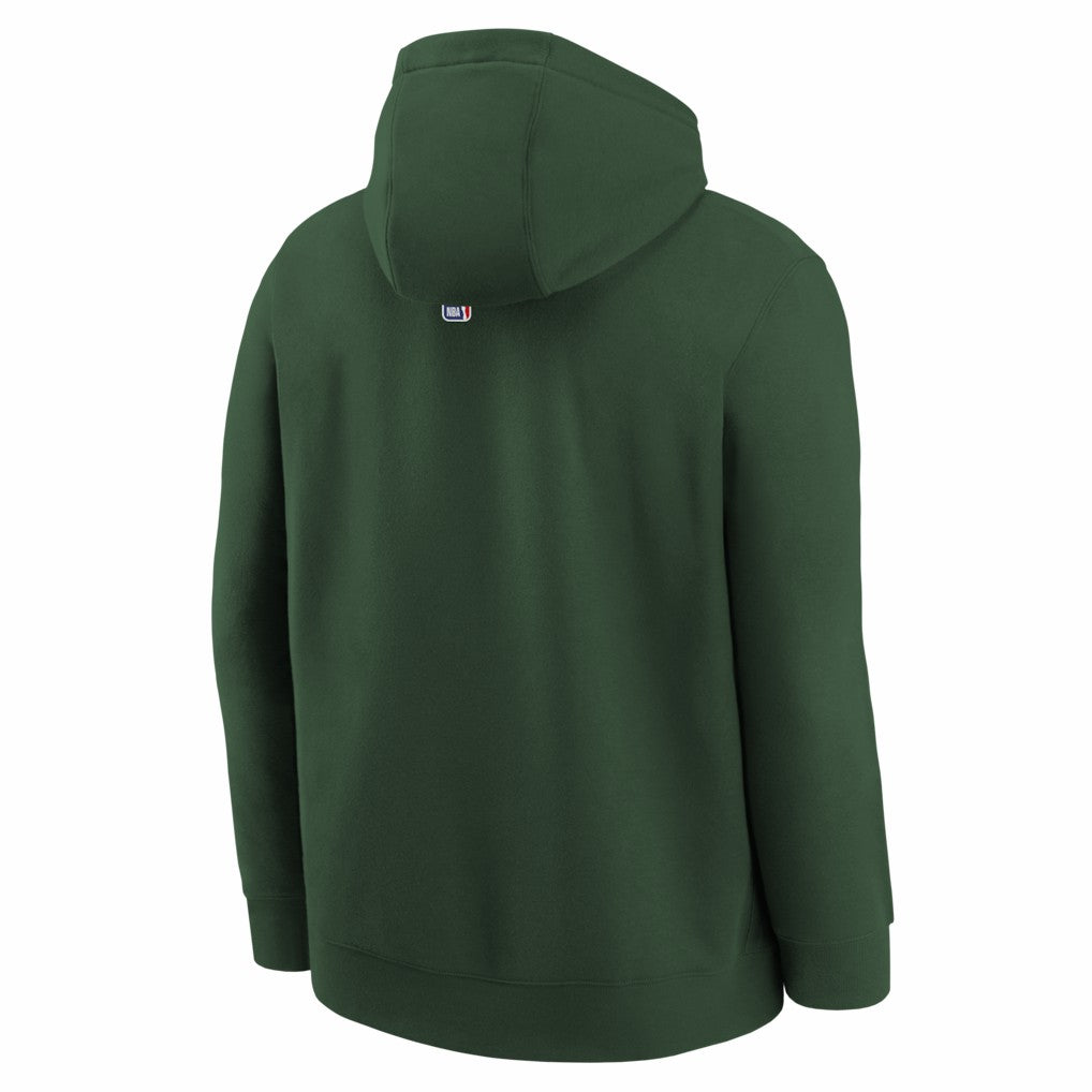 Milwaukee Bucks Youth 2025/26 City Edition Club Fleece Pullover Hoodie - Hunter Green on sale
