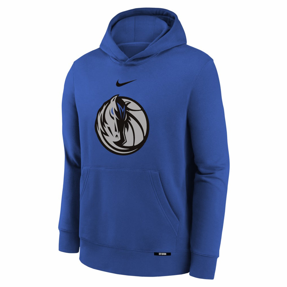 Dallas Mavericks Youth 2025/26 City Edition Club Fleece Pullover Hoodie sale - Royal online