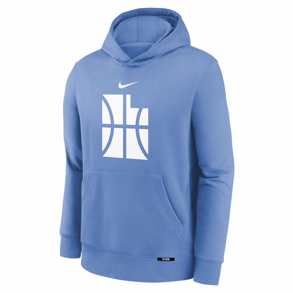 Utah Jazz Youth 2025/26 City Edition Club Fleece Pullover Hoodie - Blue discount