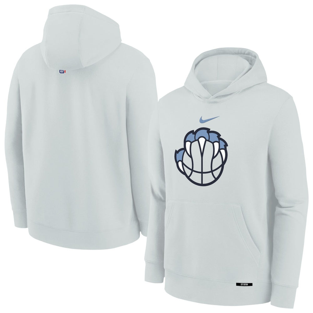 Memphis Grizzlies Youth 2025/26 City Edition Club Fleece Pullover Hoodie - Silver on sale