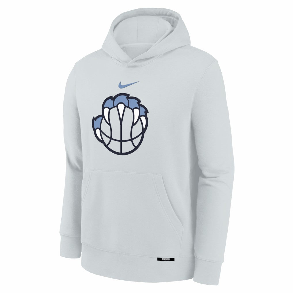Memphis Grizzlies Youth 2025/26 City Edition Club Fleece Pullover Hoodie - Silver on sale