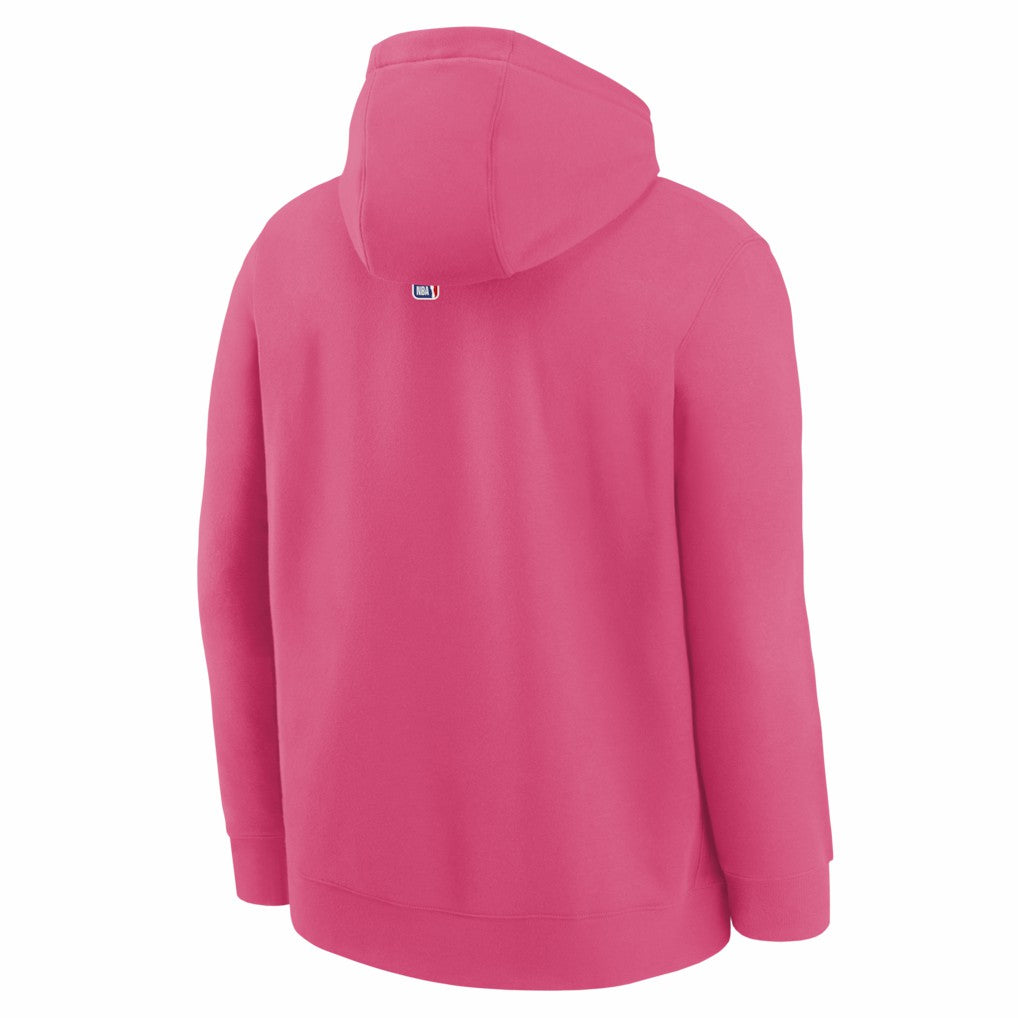 San Antonio Spurs Youth 2025/26 City Edition Club Fleece Pullover Hoodie - Pink sale