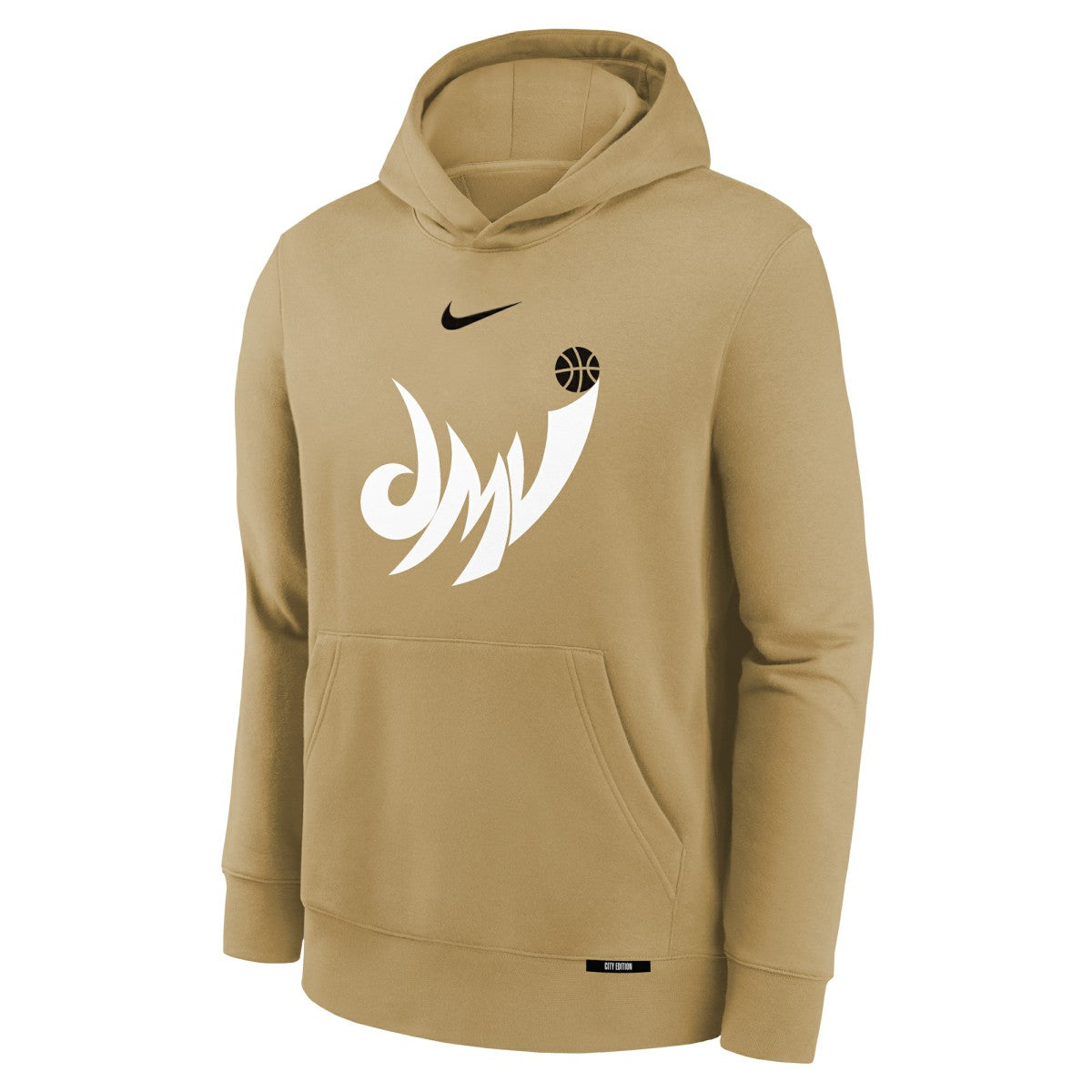 Washington Wizards Youth 2025/26 City Edition Club Logo Fleece Hoodie - Tan discount