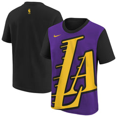 Los Angeles Lakers Youth 2025/26 City Edition Max90 T-Shirt - Purple/Black sale