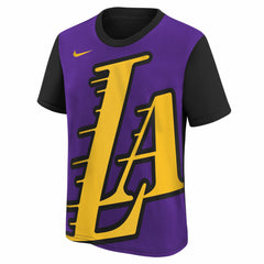 Los Angeles Lakers Youth 2025/26 City Edition Max90 T-Shirt - Purple/Black sale