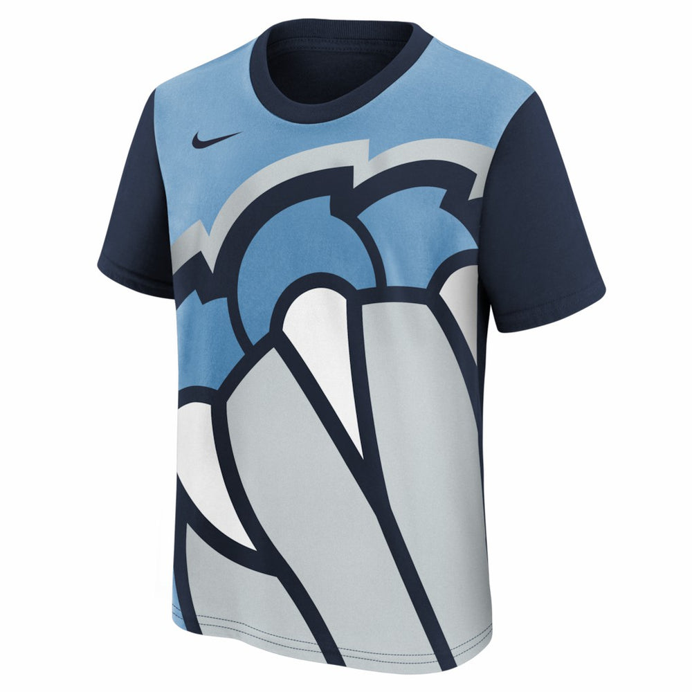 Memphis Grizzlies Youth 2025/26 City Edition Max90 T-Shirt - Light Blue/Navy cheap