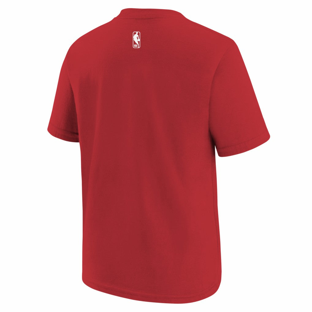 Toronto Raptors Youth 2025/26 City Edition Max90 T-Shirt - Red/Black cheap