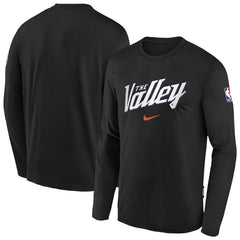 Phoenix Suns Youth 2025/26 City Edition Dri-Fit Long Sleeve Game Top - Black cheap