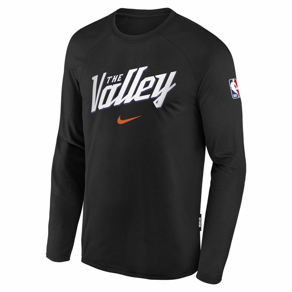 Phoenix Suns Youth 2025/26 City Edition Dri-Fit Long Sleeve Game Top - Black cheap