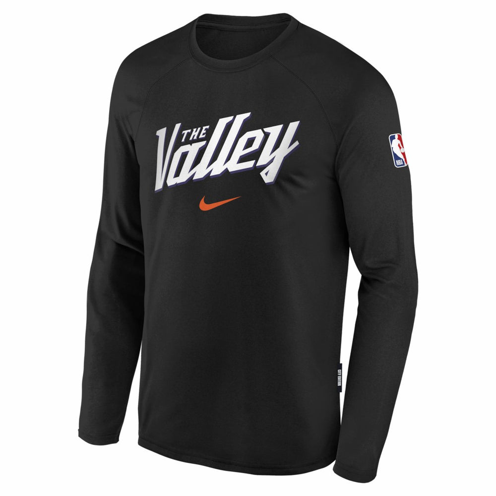 Phoenix Suns Youth 2025/26 City Edition Dri-Fit Long Sleeve Game Top - Black cheap